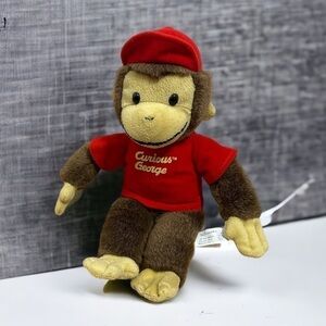 Curious George Plush Monkey Stuffed Kids Toy Brown Tan Red